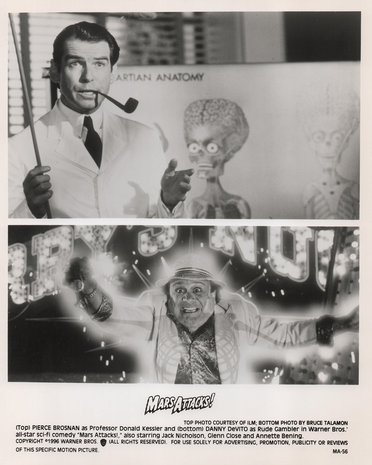 mars Attacks (1996) Film Movie Press Publicity Still Framed