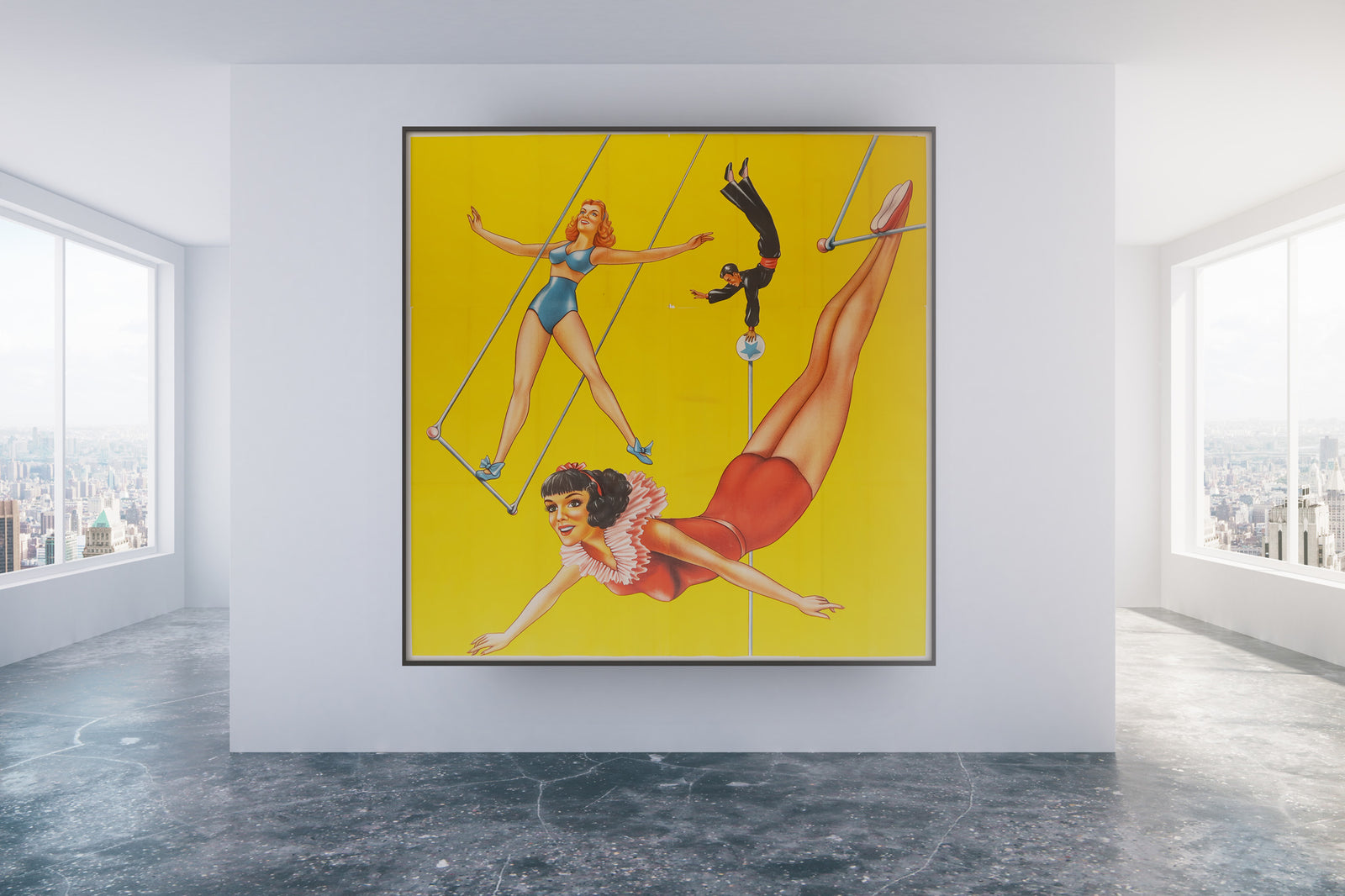 Circus 1960s Trapeze US 6 Sheet Advertising Poster