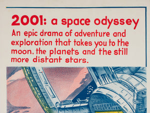 2001 A Space Odyssey 1968 Australian Daybill film movie poster - detail