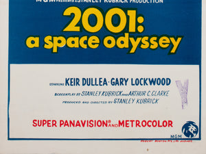 2001 A Space Odyssey 1968 Australian Daybill film movie poster - detail