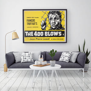 400 Blows 1960s UK Quad Film Movie Poster, Truffaut