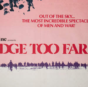 A Bridge Too Far 1977 UK Quad Film Poster