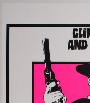 A Fistful of Dollars / For a Few Dollars More R1969 UK Quad Double Bill Film Movie Poster - detail