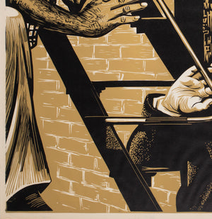 A Thousand Clowns 1966 Academy Cinema UK Quad Film Poster, Strausfeld - detail