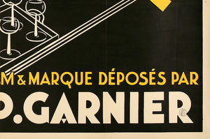 Abricotine c1930 Vintage French Alcohol Advertising poster - detail