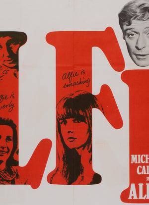 Alfie 1966 UK Quad Film Poster