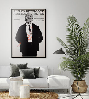 Alfred Hitchcock 1988 Film Movie Festival Polish B1 Poster, Swierzy Waldemar