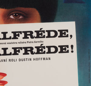 Alfredo, Alfredo! 1974 Czech A1 Film Movie Poster, Karel Vaca - detail