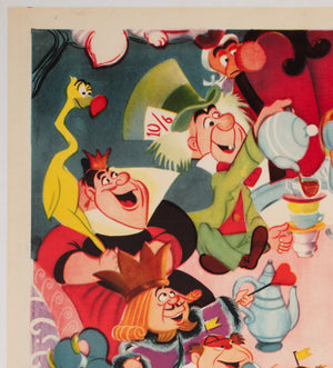 Alice in Wonderland 1951 US 1 Sheet Film Poster, Disney - detail