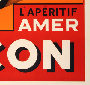 Amer Picon C1934 Vintage French Alcohol Poster, Severo Pozzati - detail