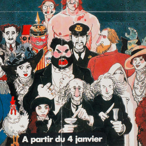 And The Ship Sails On 1983 French Moyenne Film Poster, Tardi - detail