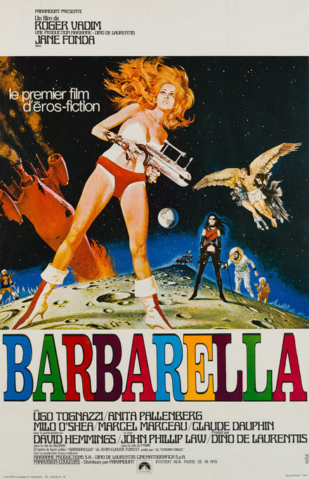 Original 1968 Barbarella French Petite film movie poster