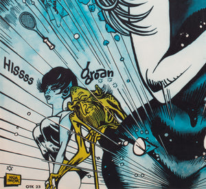 Barbarella 1971 Czech A1 Film Movie Poster, Saudek - detail