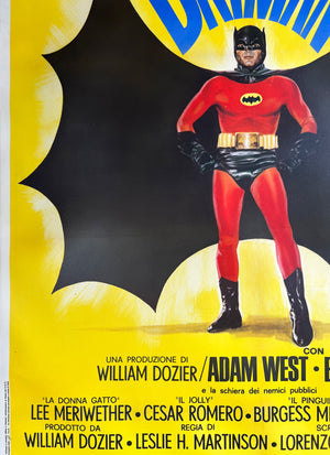 Batman 1966 Italian 2 Foglio Film Poster - detail