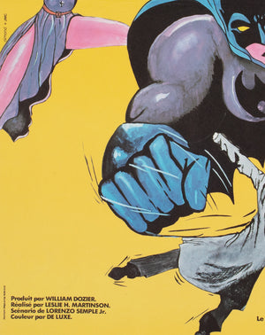 Copy of Batman R1970s French Petite Film Poster - detail
