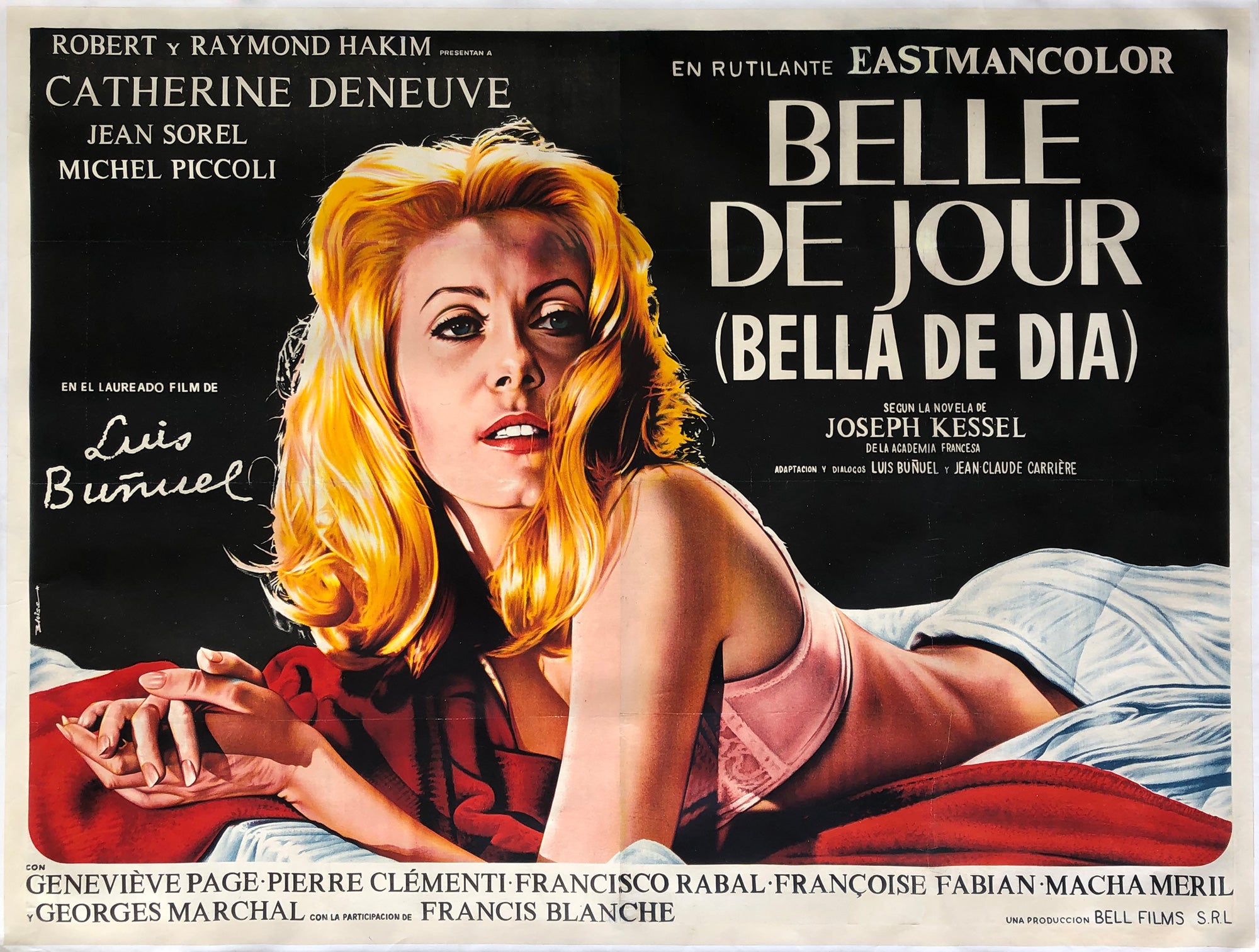 Belle de Jour 1967 Argentinian 2 Sheet Film Poster, Bloise