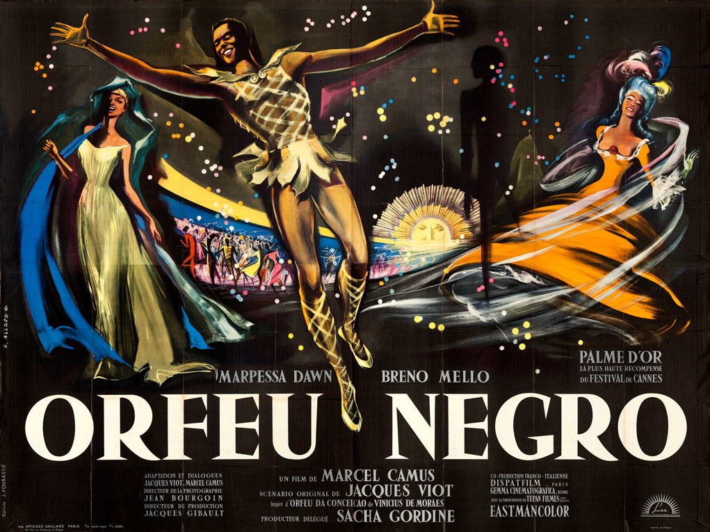Original 1959 Black Orpheus French 4 sheet Film Movie Poster