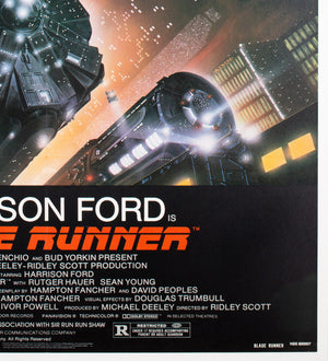 Blade Runner 1982 US 1 Sheet Film Poster, Alvin - detail