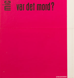 Blow-up 1967 Danish 1 Sheet Film Poster, Stevenov - detail
