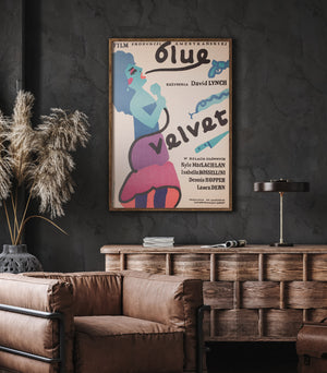 Blue Velvet 1987 Polish B1 Film Movie Poster, Jan Mlodozeniec