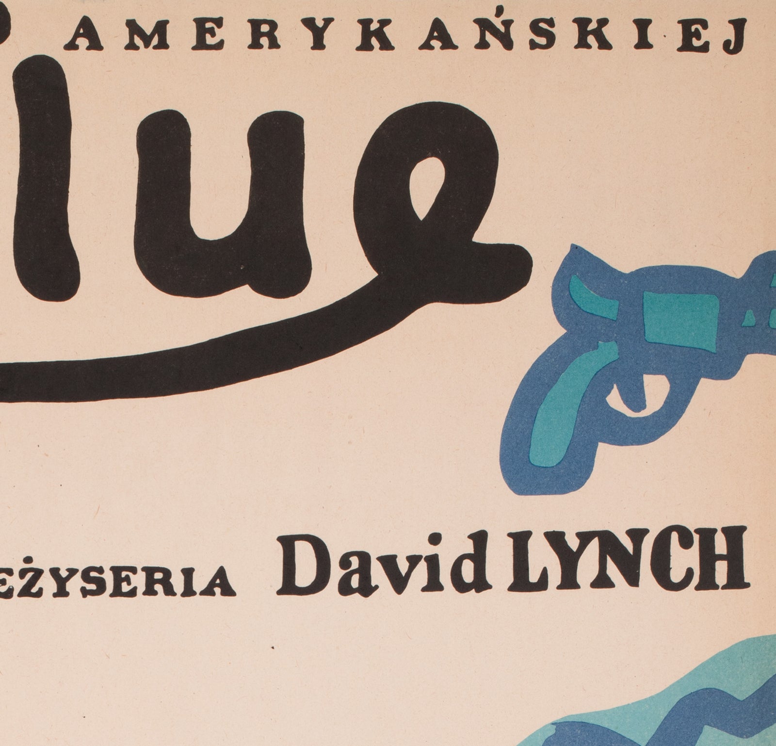 Blue Velvet 1987 Polish B1 Film Movie Poster, Jan Mlodozeniec - detail Edit alt text
