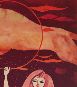 CYRK Lion Tamer 1960s Polish Circus Poster, Srokowski - detail