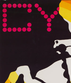 CYRK Horse Rearing 1969 Polish Circus Poster, Janowski - detail