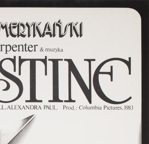 Christine 1985 Polish B1 Film Poster, Jakub Erol