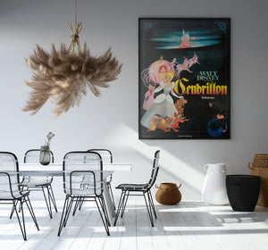 Cinderella R1960s French Grande Film Poster Disney