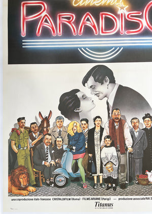 Cinema Paradiso 1989 Italian 2 Foglio Film Poster, Cecchini - detail