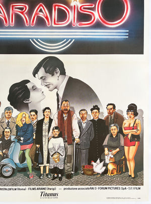 Cinema Paradiso 1989 Italian 2 Foglio Film Poster, Cecchini - detail