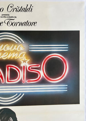 Cinema Paradiso 1988 Italian 4 Foglio Film Movie Poster, Cecchini - detail