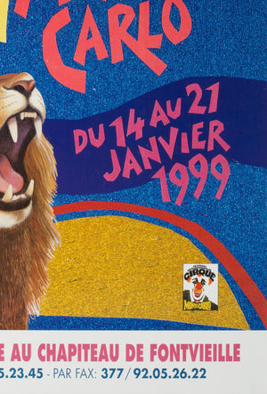 French Cirque Poster -  Monte Carlo 1999
