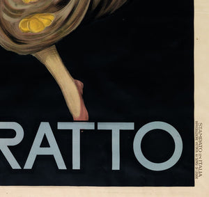 Contratto 1922 Vintage French Alcohol Advertising Poster, Leonetto Cappiello - detail