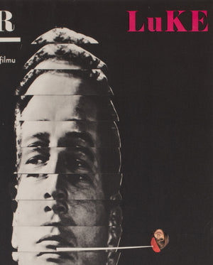 Cool Hand Luke 1967 Czech A3 Film Poster, Grygar - detail