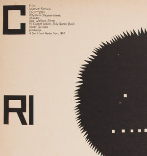 Critters 1987 Polish B1 Film Movie Poster, Mieczyslaw Wasilewski - detail