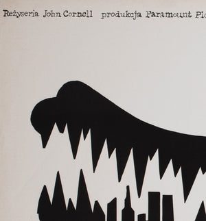 Crocodile Dundee 2 1989 Polish Film Movie Poster, Mieczyslaw Wasilewski - detail