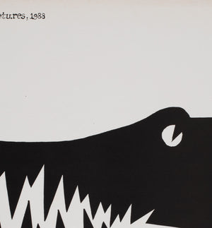 Crocodile Dundee 2 1989 Polish Film Movie Poster, Mieczyslaw Wasilewski - detail