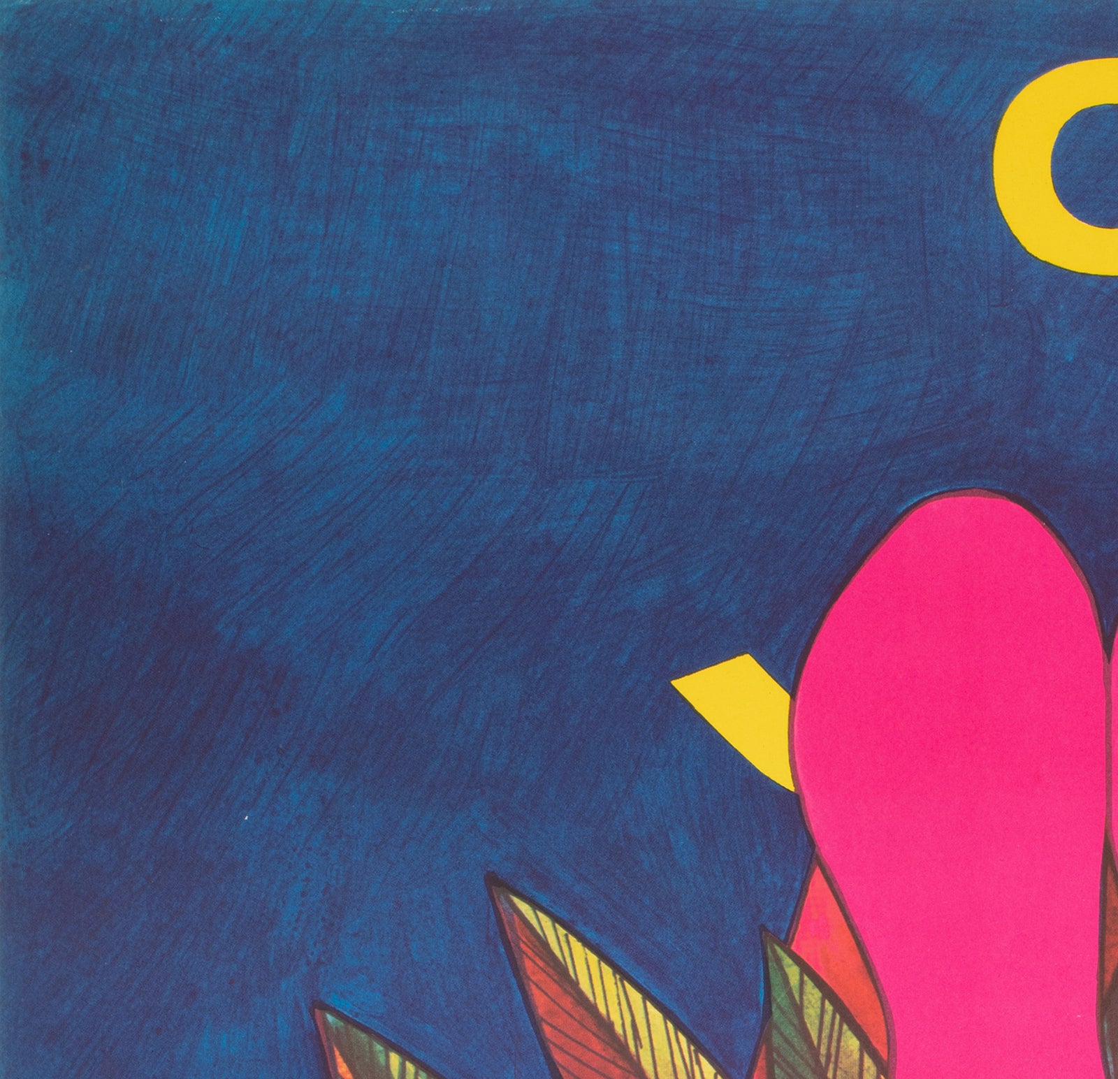 CYRK Acrobat Swinging 1977 Polish Circus Poster, Janowski - detail