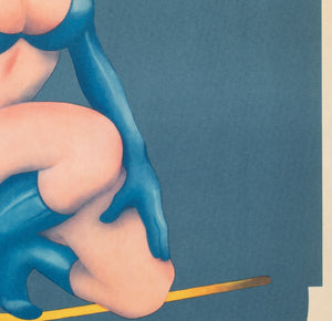 Cyrk Bikini Aerialist 1975 Polish Circus Poster, Milach - detail