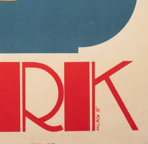 Cyrk Bikini Aerialist 1975 Polish Circus Poster, Milach - detail