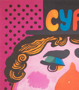 Cyrk Clown 1974 Polish Circus Poster, Bocianowski - detail