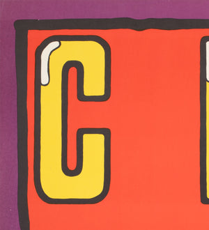 Cyrk Clown With Slingshot 1974 Polish Circus Poster, Mlodozeniec - detail