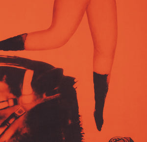 Cyrk Dancer With Horse 1965 Polish Circus Poster, Danuta Zukowska - detail