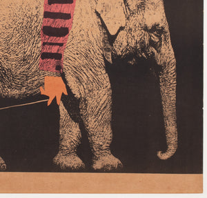 Cyrk Elephant Riding Acrobat 1962 Polish Circus Poster, Cieslewicz - detail
