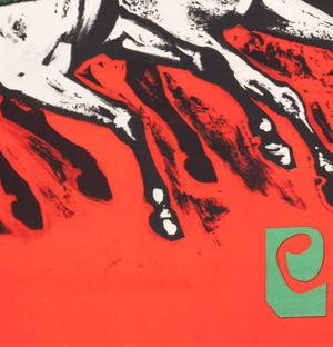 Cyrk Four Horses of the Apocalypse 1965 Polish Circus Poster, Jodlowski - detail