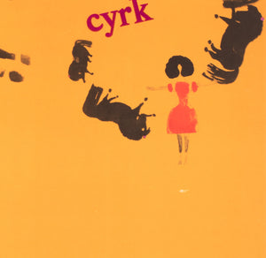 Cyrk Horse Trainer 1966 Polish Circus Poster, Danuta Zukowska - detail