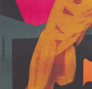 Cyrk Leaping Lioness 1963 Polish B1 Circus Poster, Tadeusz Jodlowski - detail