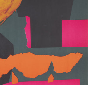 Cyrk Leaping Lioness 1963 Polish B1 Circus Poster, Tadeusz Jodlowski - detail