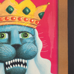 Cyrk Lion King 1975 Polish Circus Poster, Hilscher - detail